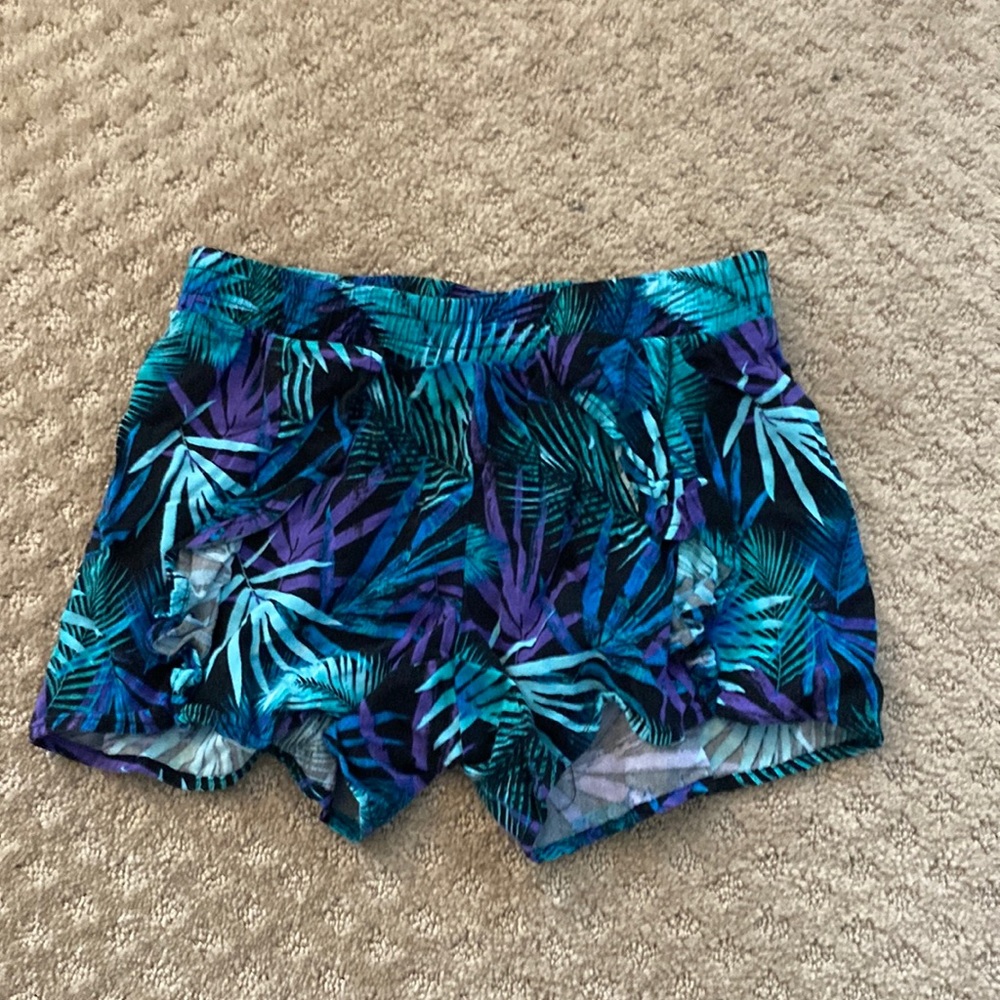 KID'S JUSTICE BEACHY FLORAL SHORTS SIZE 12